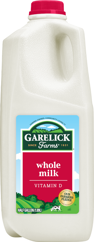 Whole Milk Plastic Half Gallon